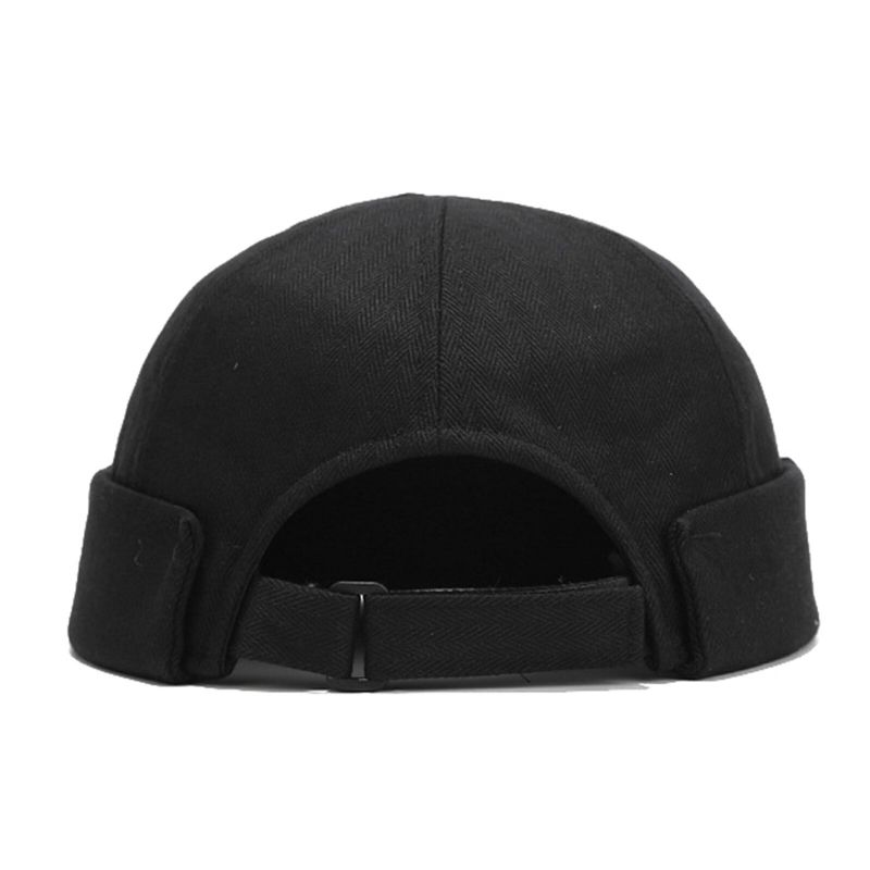 Unisex-baumwolle Einfarbig Stilvoll Einfach All-match Verstellbar Randlos Beanie Landlord Caps Skull Caps