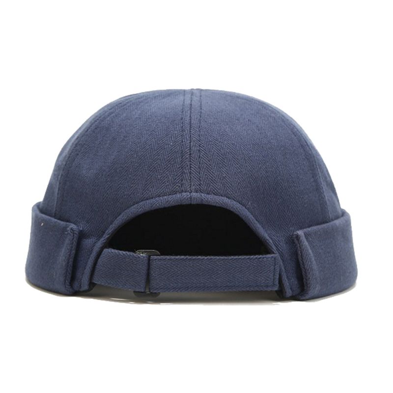 Unisex-baumwolle Einfarbig Stilvoll Einfach All-match Verstellbar Randlos Beanie Landlord Caps Skull Caps