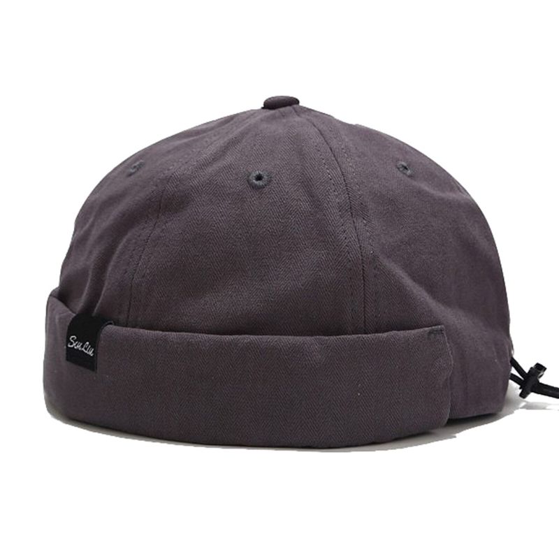 Unisex-baumwolle Lässige Mütze Mit Kordelzug Und Verstellbarer Krempe Landlord Hat Skull Cap