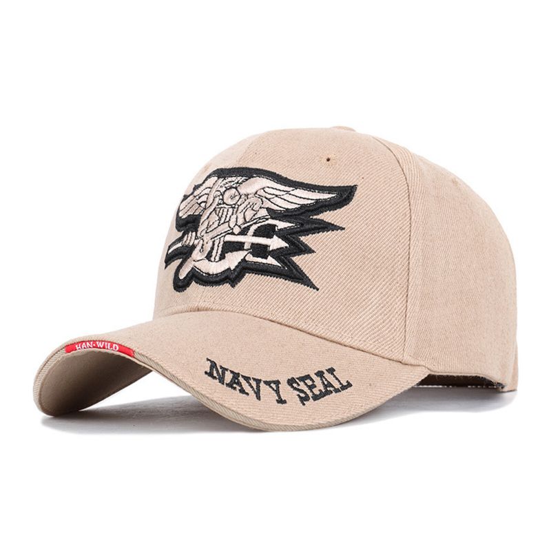 Unisex Baumwolle Letter Print Stickerei All-match Verstellbarer Outdoor-sonnenschutz Military Caps Baseball Caps