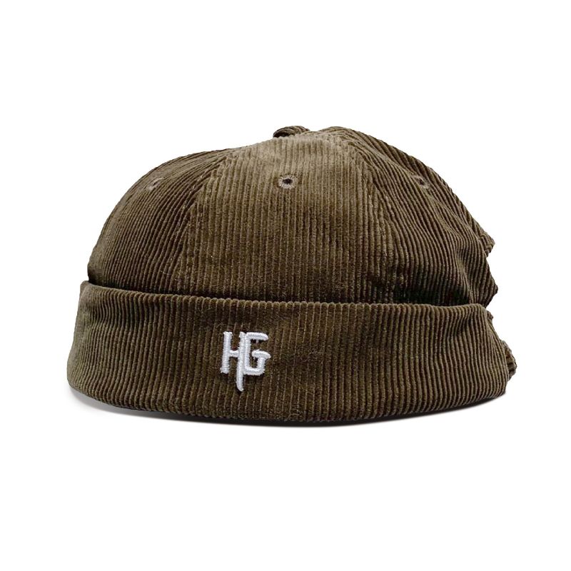 Unisex Cord Bestickt H G Patten Lässige Randlose Beanie Landlord Hat Skull Cap