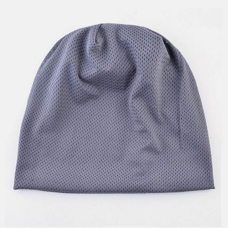 Unisex Dünne Outdoor Sport Laufen Atmungsaktive Kopftuchmütze Krempenlose Beanie-mütze