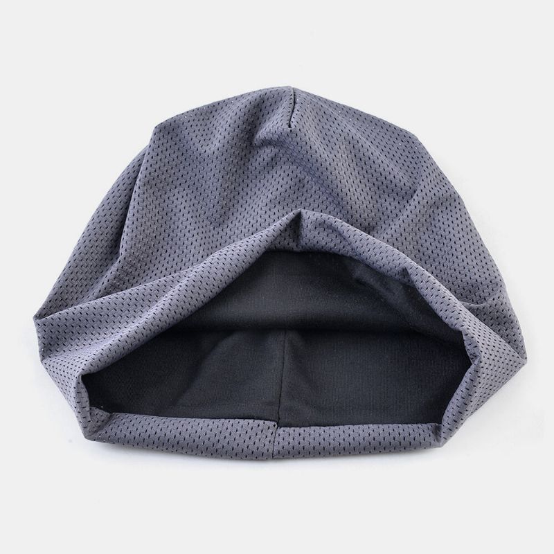 Unisex Dünne Outdoor Sport Laufen Atmungsaktive Kopftuchmütze Krempenlose Beanie-mütze