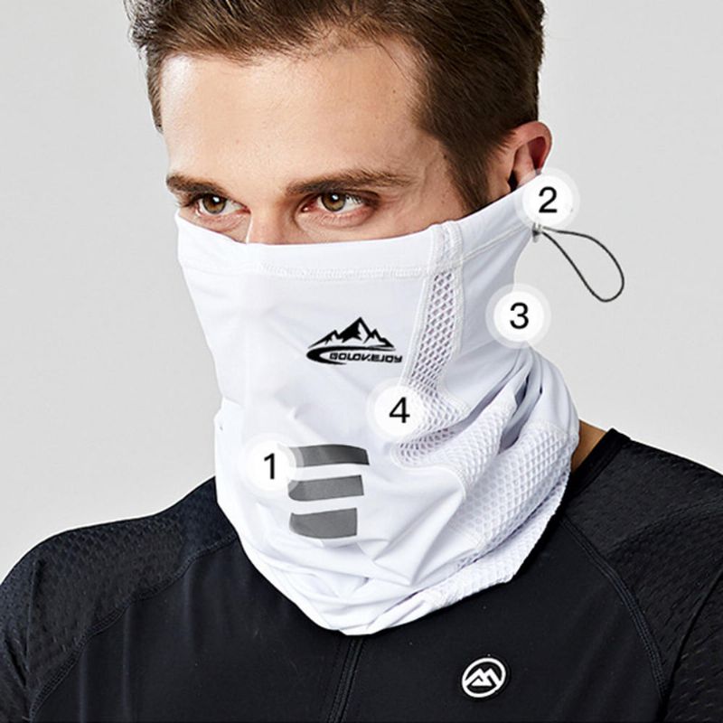 Unisex-eisseiden-sonnenschutz-reitbandana Balaclava-halsmanschette Halsschlauch Uv-beständig Schnell Trocknend Leichte Materialien Radfahren Für Erwachsene