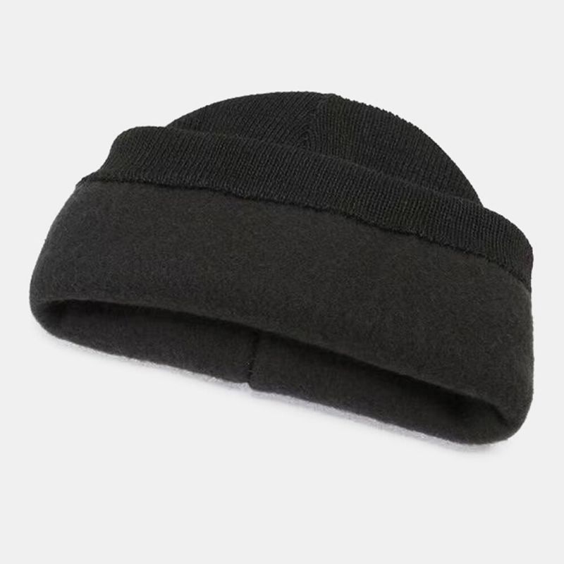 Unisex Farbig Gestreift Plus Samt Verdicken Warme Strickmütze Herbst-winter-gehörschutz Winddichte Beanie-mütze