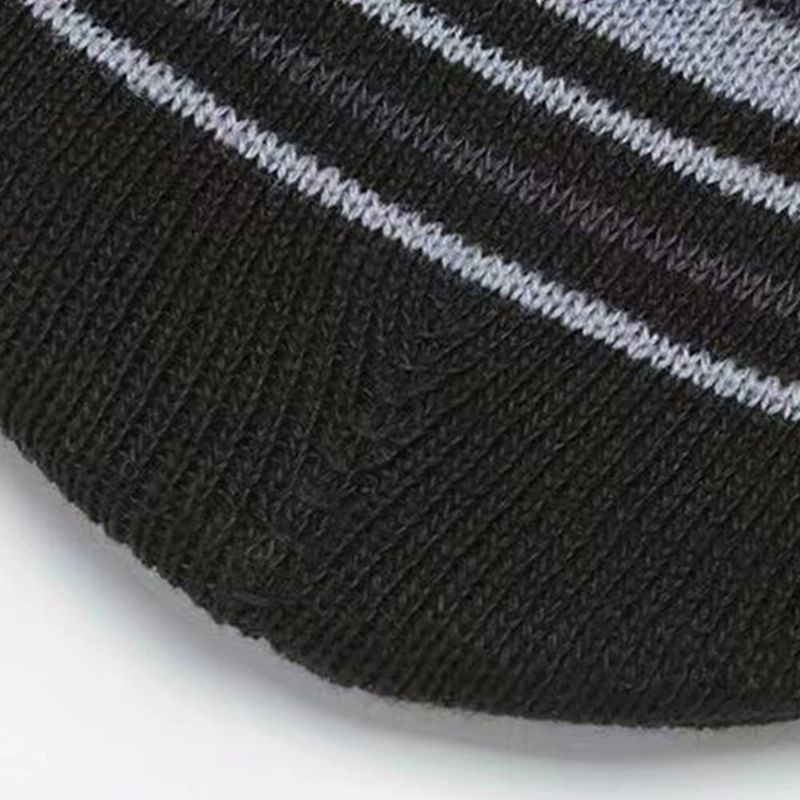 Unisex Farbig Gestreift Plus Samt Verdicken Warme Strickmütze Herbst-winter-gehörschutz Winddichte Beanie-mütze