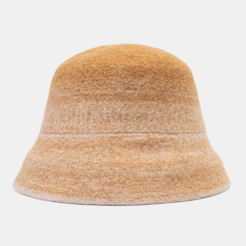 Unisex-fedora-hut Mit Farbverlauf Breiter Krempe Eleganter Wilder Sonnenschutz Warmer Fischerhut