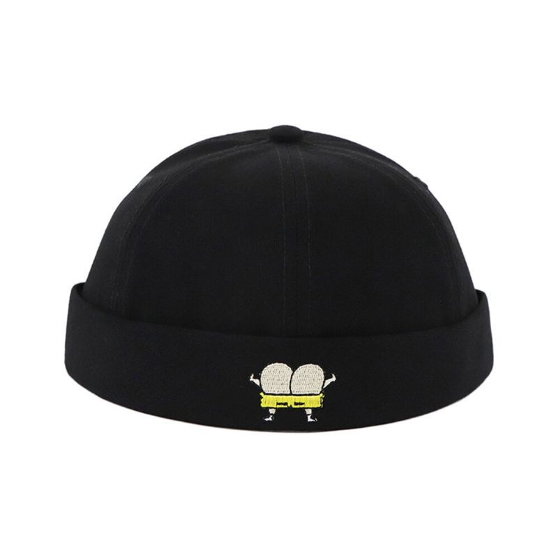 Unisex Melone Hut Sommer Dünnschliff Hip Hop Vermieter Hut Retro Freizeit Straße Krempenlose Hüte