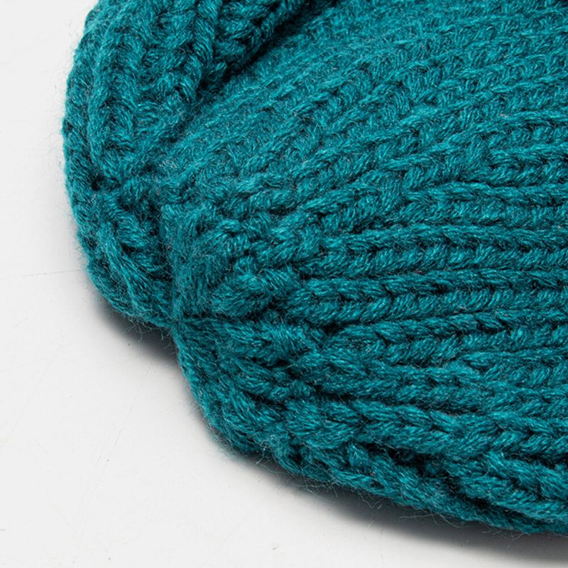 Unisex N-buchstaben-muster Strickmützen Mode Lässige Verstellbare Elastische Mütze Schädelmütze Randlose Beanie Landlord Cap