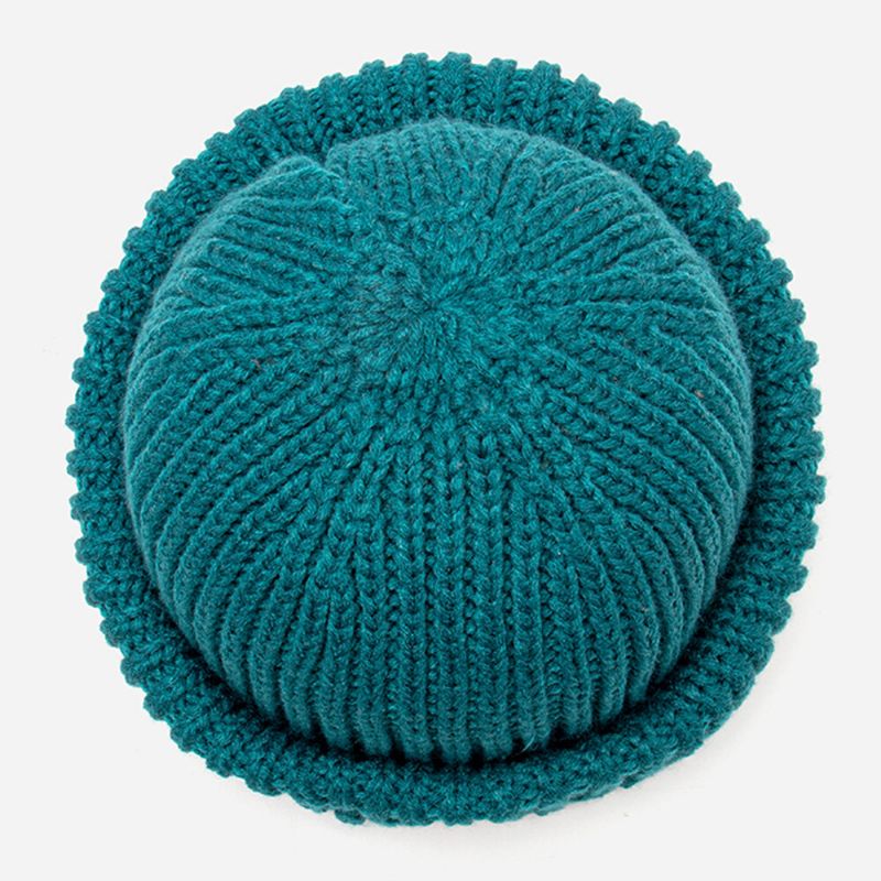 Unisex N-buchstaben-muster Strickmützen Mode Lässige Verstellbare Elastische Mütze Schädelmütze Randlose Beanie Landlord Cap