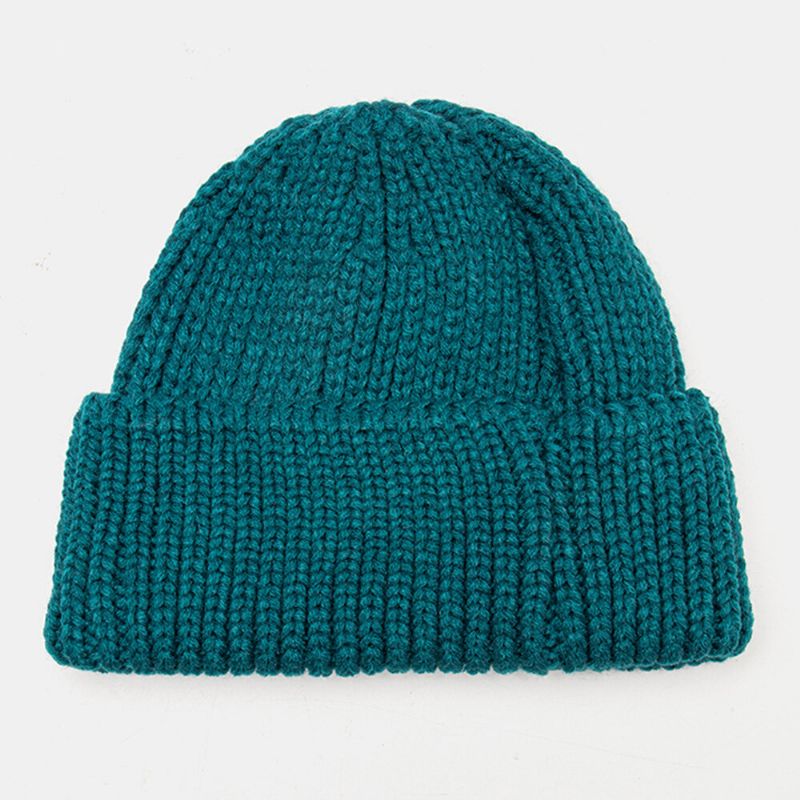 Unisex N-buchstaben-muster Strickmützen Mode Lässige Verstellbare Elastische Mütze Schädelmütze Randlose Beanie Landlord Cap