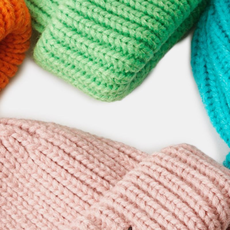 Unisex N-buchstaben-muster Strickmützen Mode Lässige Verstellbare Elastische Mütze Schädelmütze Randlose Beanie Landlord Cap