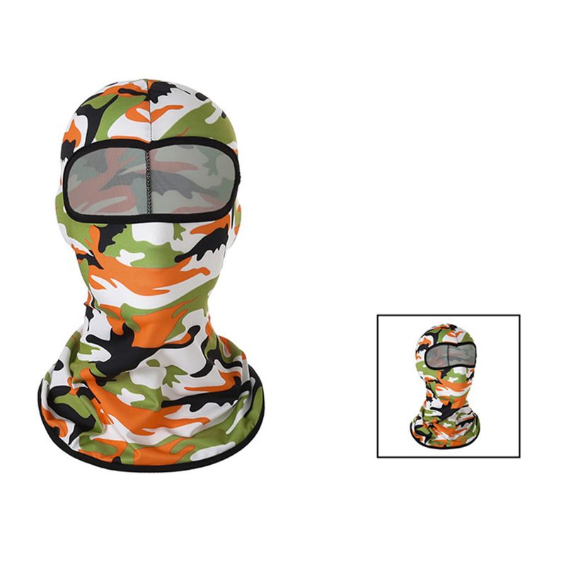 Unisex Polyester Camouflage Casual Outdoor Reiten Atmungsaktiv Winddicht Sonnenschutz Nackenschutz Gesichtsmaske Beanie Mützen