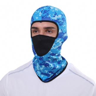 Unisex Polyester Camouflage Lässig Outdoor Reiten Atmungsaktiv Winddicht Sonnenschutz Nackenschutz Mesh Gesichtsmaske Beanie Mützen