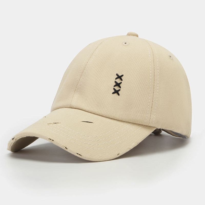 Unisex Relaxed Adjustable Cap Lässige Sonnenschutz-baseballmütze Aus Baumwolle Mit Stickerei