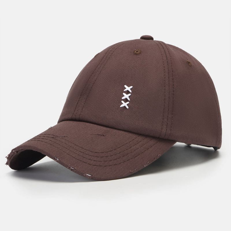 Unisex Relaxed Adjustable Cap Lässige Sonnenschutz-baseballmütze Aus Baumwolle Mit Stickerei