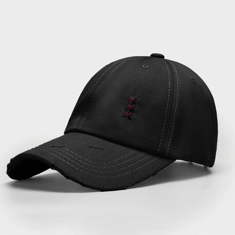 Unisex Relaxed Adjustable Cap Lässige Sonnenschutz-baseballmütze Aus Baumwolle Mit Stickerei