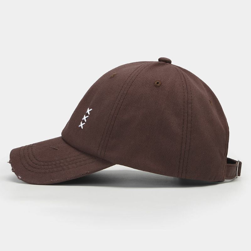 Unisex Relaxed Adjustable Cap Lässige Sonnenschutz-baseballmütze Aus Baumwolle Mit Stickerei