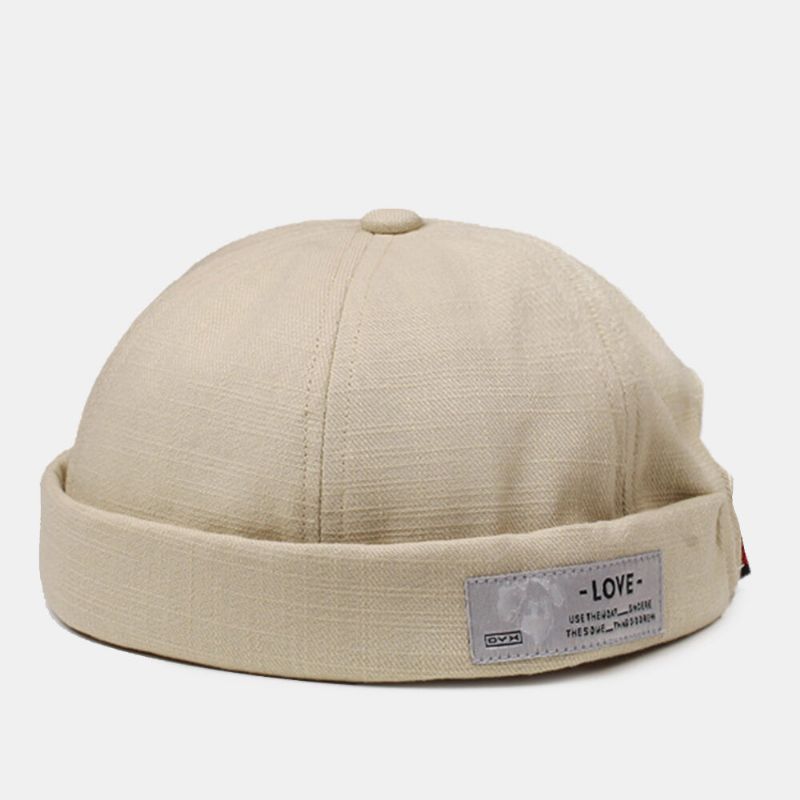 Unisex Sommer Buchstabenmuster Seitenaufnäher Street Hip-hop Vermieter Hut Mode Verstellbare Sonnencreme Melonenmütze Beanie Totenkopfmütze