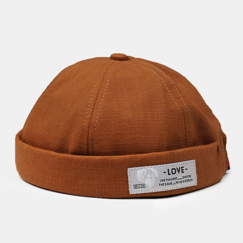 Unisex Sommer Buchstabenmuster Seitenaufnäher Street Hip-hop Vermieter Hut Mode Verstellbare Sonnencreme Melonenmütze Beanie Totenkopfmütze