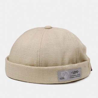 Unisex Sommer Buchstabenmuster Seitenaufnäher Street Hip-hop Vermieter Hut Mode Verstellbare Sonnencreme Melonenmütze Beanie Totenkopfmütze