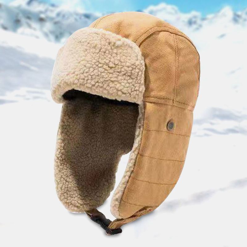 Unisex Winter Warm Gehörschutz Trappermütze Outdoor Lässig Winddicht Kühlschutz Russische Mütze Uschanka-mütze