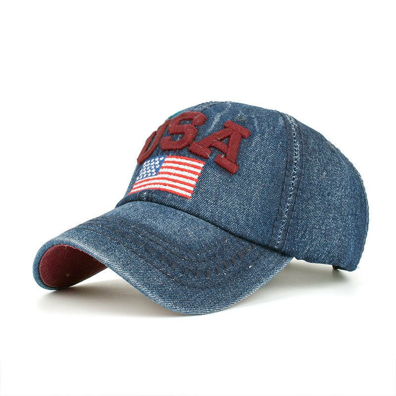 Vintage Patriotische Unisex-baseballmütze Stilvolle Amerikanische Flaggenmütze Im Distressed-look