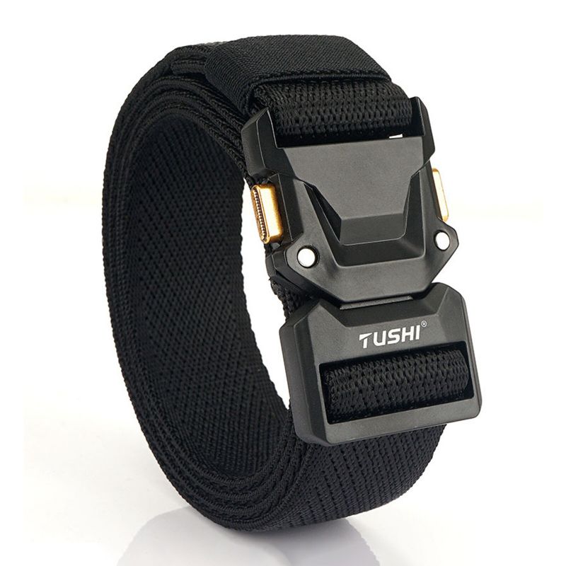 120 cm Herren Nylon Elastischer Lässiger All-match Outdoor Tactical Belt Cargo Belt Mit Strapazierfähiger Schnellverschlussschnalle