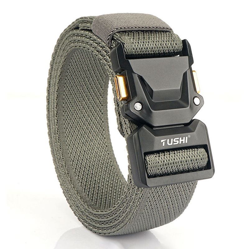 120 cm Herren Nylon Elastischer Lässiger All-match Outdoor Tactical Belt Cargo Belt Mit Strapazierfähiger Schnellverschlussschnalle