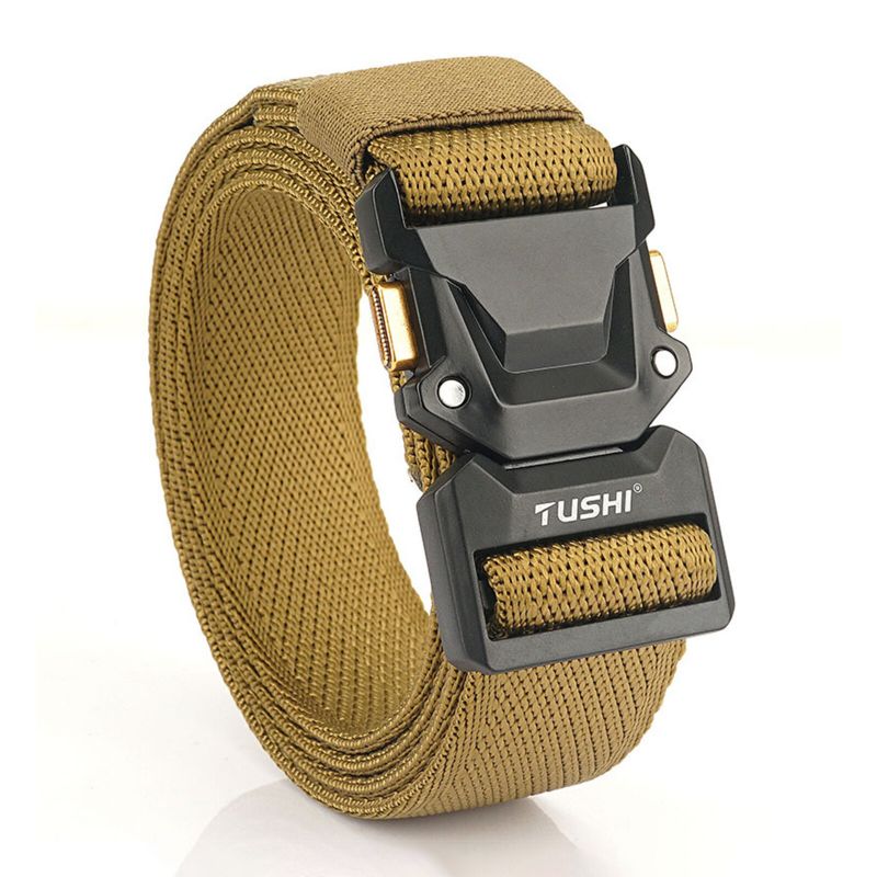 120 cm Herren Nylon Elastischer Lässiger All-match Outdoor Tactical Belt Cargo Belt Mit Strapazierfähiger Schnellverschlussschnalle