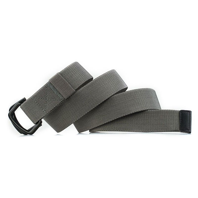 125 cm Herren Casual Doppelring Elastischer Geflochtener Gürtel Metallschnalle Canvas Gürtel