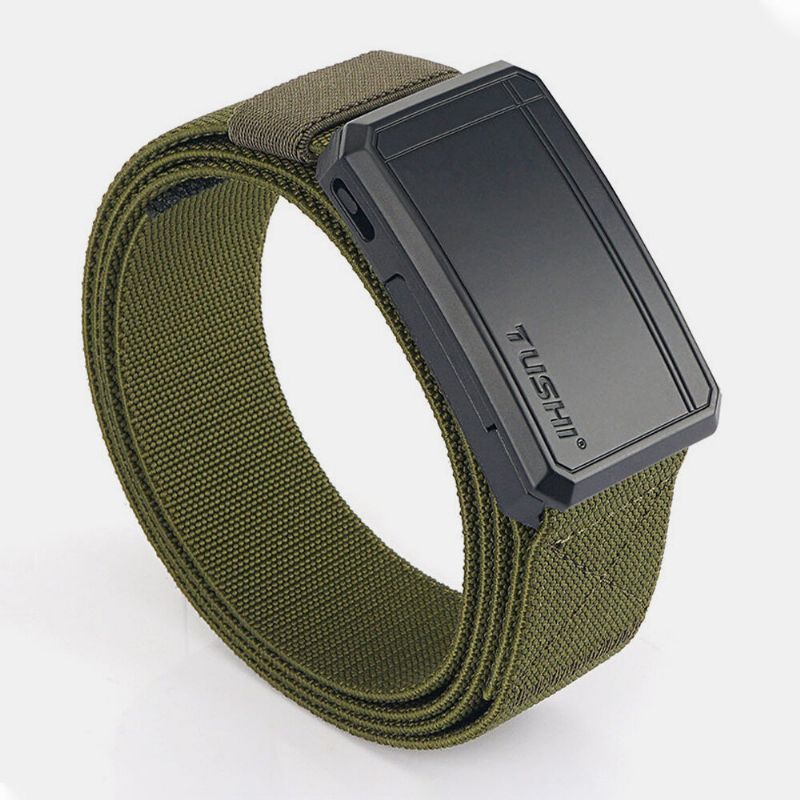 Männer Nylon Magnetic Automatic Buckle Multifunktions-outdoor-kampfgürtel 125 cm Verstellbarer Taktischer Gürtel Für Bergsteigertraining