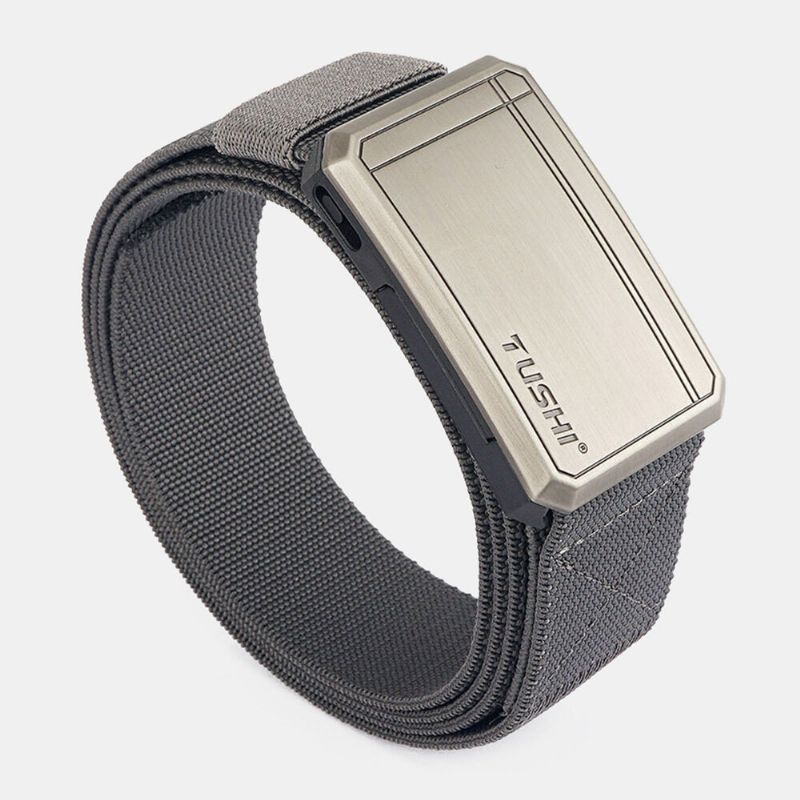 Männer Nylon Magnetic Automatic Buckle Multifunktions-outdoor-kampfgürtel 125 cm Verstellbarer Taktischer Gürtel Für Bergsteigertraining