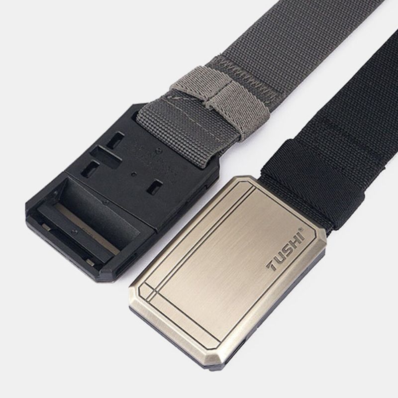 Männer Nylon Magnetic Automatic Buckle Multifunktions-outdoor-kampfgürtel 125 cm Verstellbarer Taktischer Gürtel Für Bergsteigertraining