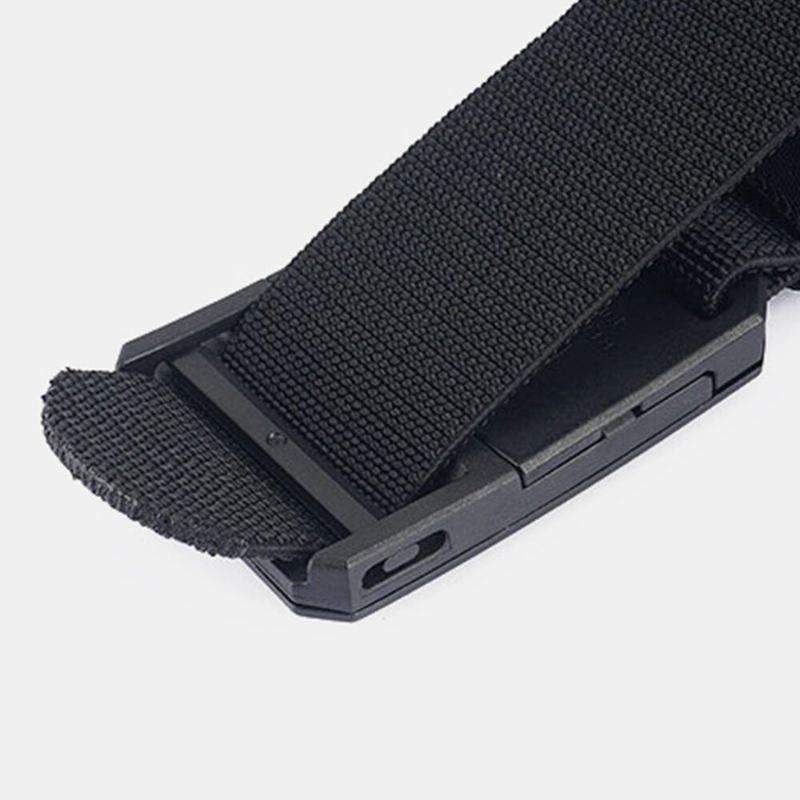 Männer Nylon Magnetic Automatic Buckle Multifunktions-outdoor-kampfgürtel 125 cm Verstellbarer Taktischer Gürtel Für Bergsteigertraining