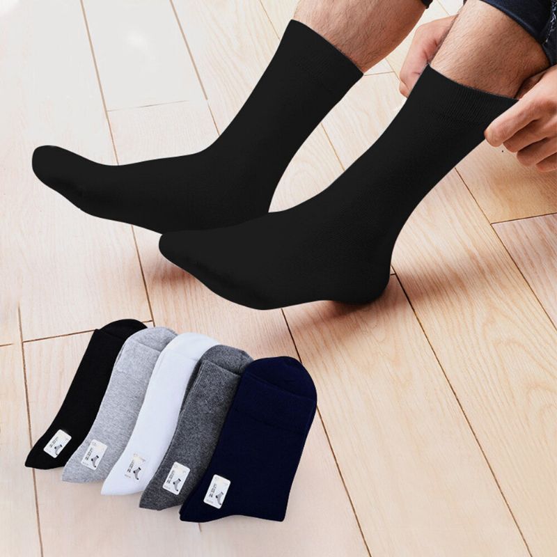 10 Paar Einfarbige Sommer-dünne Deo-socken Aus Baumwolle Für Herren Schweißabsorbierend