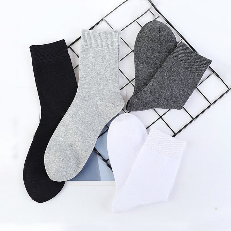 10 Paar Einfarbige Sommer-dünne Deo-socken Aus Baumwolle Für Herren Schweißabsorbierend