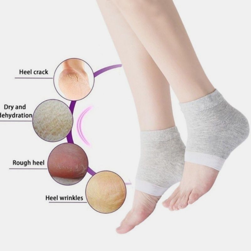 10 Paar Silikon-antiriss-socken Fußpflege Rissiger Fuß Trockene Harte Haut Schutz Feuchtigkeitsspendende Spa-gel-socken