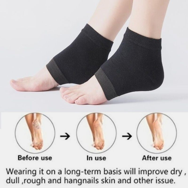 10 Paar Silikon-antiriss-socken Fußpflege Rissiger Fuß Trockene Harte Haut Schutz Feuchtigkeitsspendende Spa-gel-socken