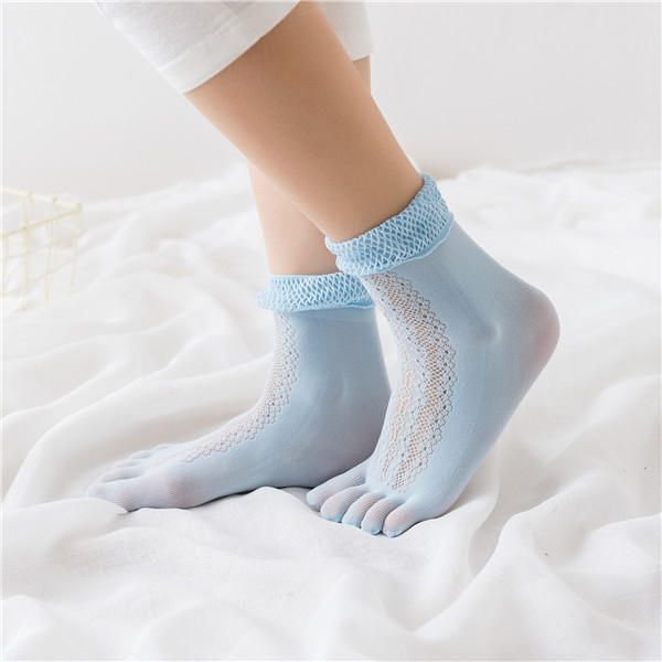 Absorbierende Schweiß-fünf-zehen-socken Aus Mesh Für Damen