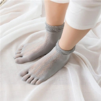 Absorbierende Schweiß-fünf-zehen-socken Aus Mesh Für Damen