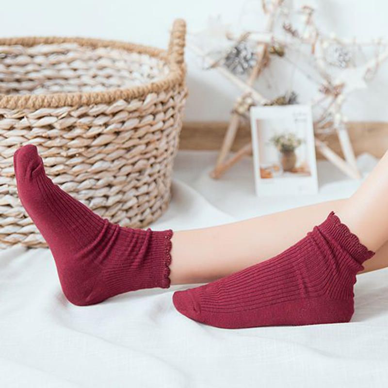 Atmungsaktive Damen-kurzschlauchsocken Aus Baumwolle Bootssocken