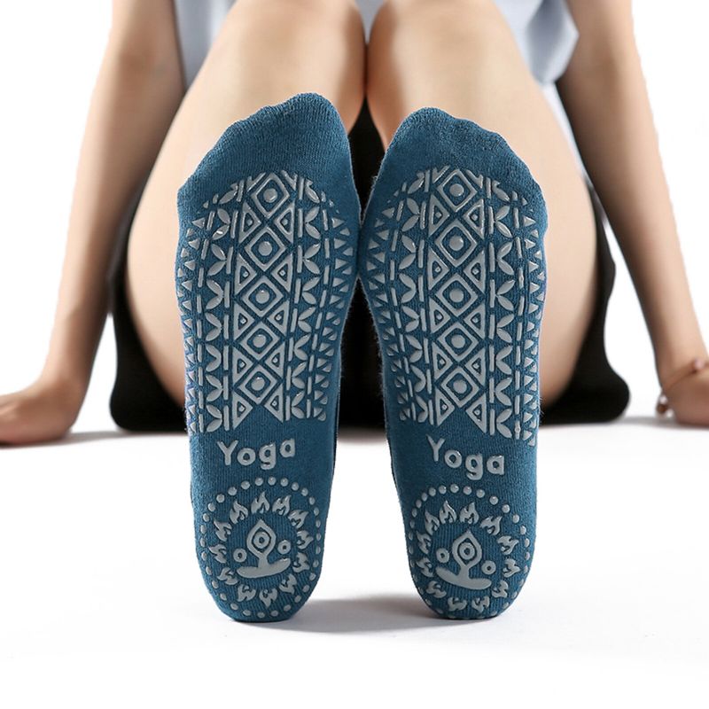 Atmungsaktive Schweißabsorbierende Outdoor-sport-deodorant-rutschfeste Yoga-socken Mit Rundem Kopf Atmungsaktive Bodensocken