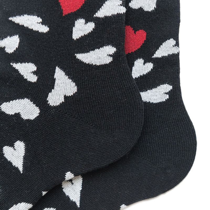 Baumwollsocken Herzförmige Trend Mittelschlauchsocken Paar Männer Und Frauen Gleicher Absatz