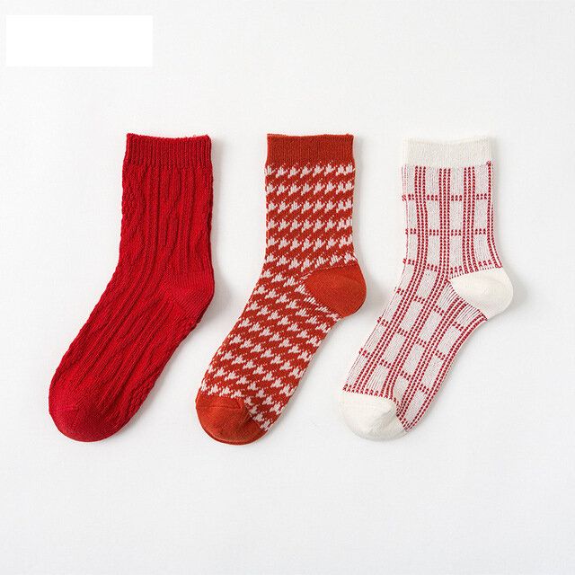 Damen-weihnachts-röhrensocke Lässige Baumwolle 12 Paar Socken