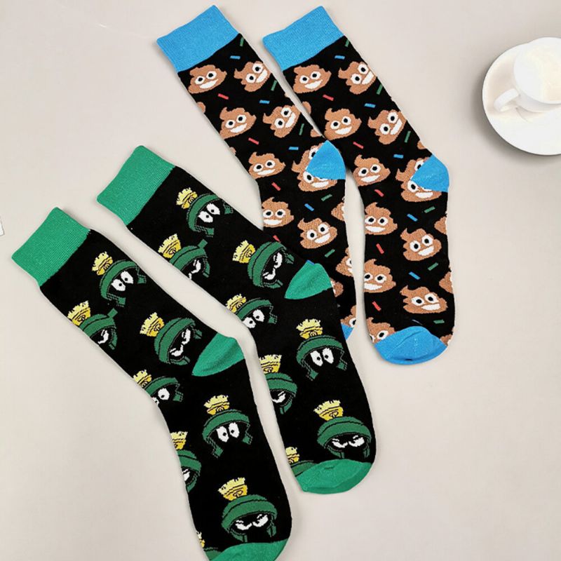 Frauen Baumwolle Lustiges Persönlichkeitsmuster Halloween Universelle Atmungsaktive Schlauchsocken