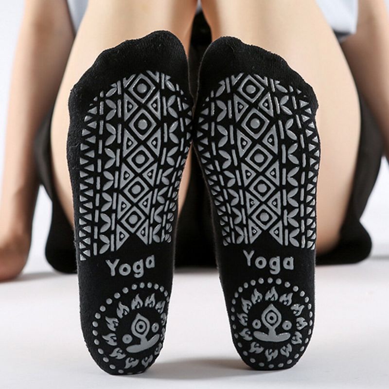 Frauen Cross-gürtel Verdickte Rutschfeste Abgabe Open Toe Yoga Socken Sports Fitness Dance Socken