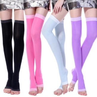 Frauen-winter-warme Weinlese-spandex-gute Elastische Seidensocken