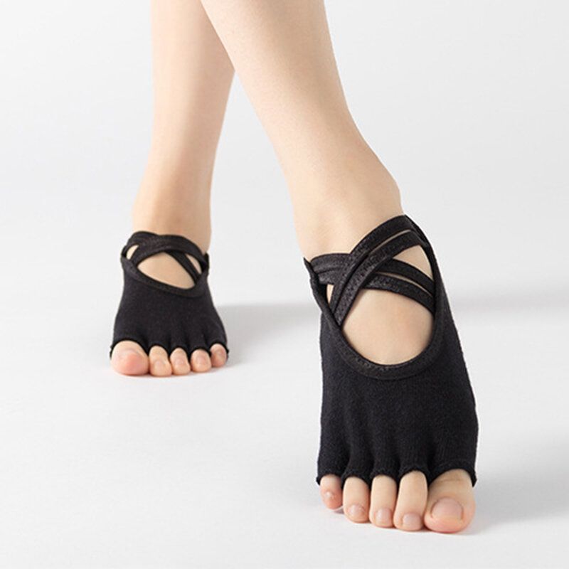 Frottee-yoga-socken Für Damen Fünf-finger-socken