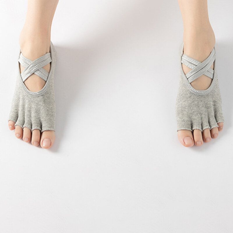 Frottee-yoga-socken Für Damen Fünf-finger-socken